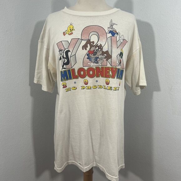 Fruit of the Loom Other - Fruit of the Loom T Shirt Mens Large Y2K‎ Milooneyum 2000 No Problem
